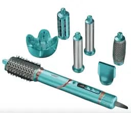 Фен-стайлер VGR V-477 з іонізацією, зелений, 7 в 1, 1400 Вт