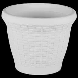 Горшок для цветов Serinova Wire, 10 л, белый (HS03-Beyaz)