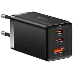 Сетевое зарядное устройство Baseus GaN5 Pro Fast Charger 2C+U 65W + Cable USB-C Black (CCGP120201) [98870]