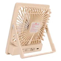 Настільний міні вентилятор акумуляторний ручний портативний Квадратний Desktop stand fan на акумуляторі - мініатюра 2