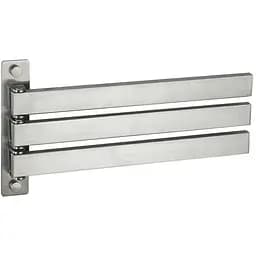 Тримач для рушника Frap F30413 поворотний 3-й нержавіюча сталь 278 мм Нержавіюча сталь