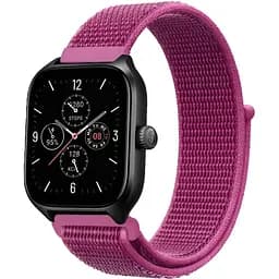 Ремінець нейлоновий на липучці BeWatch Xiaomi Amazfit BIP/GTS/GTR 20 мм Violet (1011341.3UW)