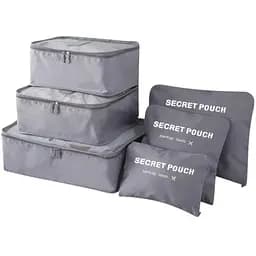 Набір органайзерів для подорожей LoveYouHome 6 шт. Світло-сірий (61027)