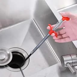 Трос для прочищення труб Cleaning Hook №2, гнучкий захват, металевий кіготь, довжина 60 см
