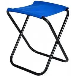Стілець складаний YE chairs синій без спинки для відпочинок / туризм / рибалка / сад