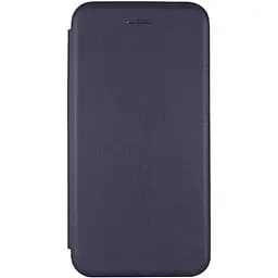 Кожаный чехол-книжка Epik Classy для Samsung Galaxy A26 5G Темно-синий