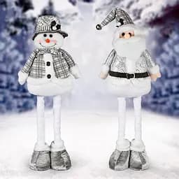 Фігура новорічна Stenson Santa Snowman R96534 19478 71 см