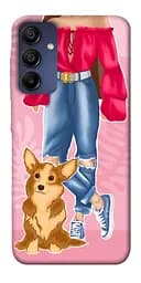 Чохол Demsky Girl and corgi для Samsung Galaxy A15 4G/5G