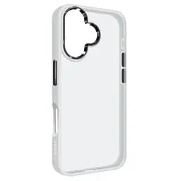 Чехол для Apple iPhone 16, UNIT2, белый, ударопрочный, прозрачный противоударный чехол-накладка из TPU и поликарбоната (PC), с защитными бортиками, защита всего корпуса от ударов и царапин, ArmorStandart (ARM78748)