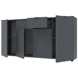 Комод Doros Рон 7 Графіт 4 фасади 2 шухляди 160х38х81 (44900236) - мініатюра 2