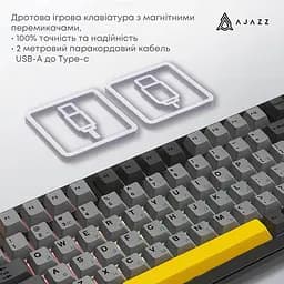 Клавіатура Ajazz AK820 Max Magnetic Switch Black (AK820MAX-WM-BGY) - мініатюра 6