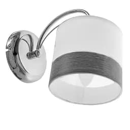 Бра Brille BKL-642W/1 E14 CH спрямованого світла настінне накладне з абажуром