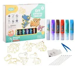 Набір для творчості "Dino" 9045E, брелоки, розмальовка, намистини, фарба