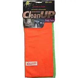 Салфетка CleanUp CU-101 микрофибра универсальная 30x40 см 2 шт. (km-9407)