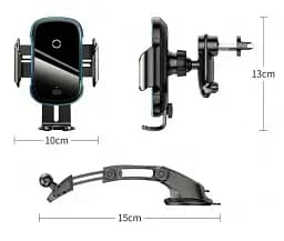 Автомобільний тримач холдер із БЗП Baseus Light Electric Holder WXHW03-01 Black - мініатюра 6