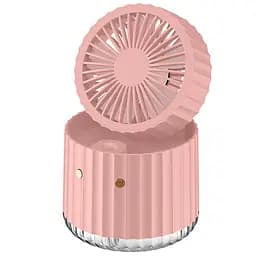 Настольный вентилятор Rapid Cooling 3in1 с водяным охлаждением и подсветкой 1200 mAh Pink
