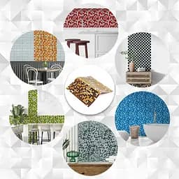 Мозаїка дзеркальна Wall Sticker 298х298х4.5мм Мідна SW-00002370 - мініатюра 6