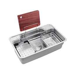 Кухонна мийка Kroner KRP Dekor - SET7848 (1.0 мм) CV033567, Нержавіюча сталь