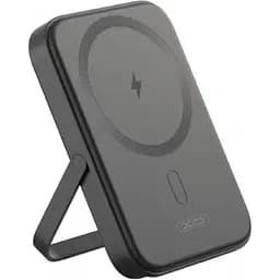 Зовнішній акумулятор магнітний XO PR242 5000mAh Magnetic wireless 15W з ніжкою підставкою U-shaped holder 6920680857241 - мініатюра 4