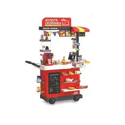 Ігровий магазин Limo toy Фаст-фуд возик з мийкою та касою 76 деталей