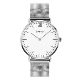 Кварцевые мужские часы Skmei 1181 Large серебристые