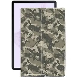 Чехол StatusCASE из экокожи для планшета Samsung Galaxy Tab S7 FE 2021 Хаки-зеленый