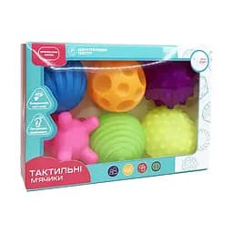 Набір тактильних м'ячиків "Яскраві" Mega Zayka MGZ-0932