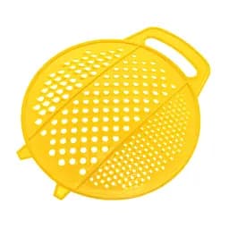 Терка пластмассовая круглая для детского питания и картофеля 24 см, Kitchette Желтый 84650