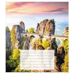 Зошит учнівський "Поїзд" Leader 018-540246L-5 в лінію, 18 аркушів