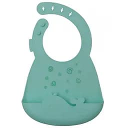 Детский нагрудник KinderenOK Happy Meal силиконовый, голубой (310520)