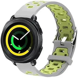 Спортивний ремінець Primo Perfor Classic для годинника Samsung Sport Gear SM-R600 Grey Green