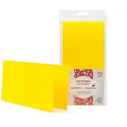 Набор для открыток 5шт 10.5×21см №2 желтый 220г/м² Rosa Talent