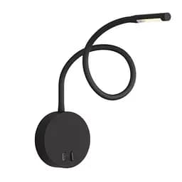 Бра|USB 5V 2,1A KLOODI DECO WA-LIANA 500 3K BK