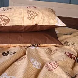 Наволочка MirSon Ranforce Elite 17-0705 Toffee Hearts 40х60 см (2200010619980)