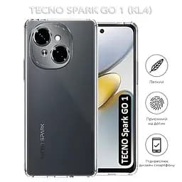 Чохол до мобільного телефона BeCover Tecno Spark Go 1 (KL4) Transparancy (712754) - мініатюра 3