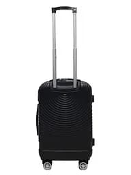 Валіза маленька S ABS-пластик Worldline Airtex 652 60×39×25см 58л Чорний - мініатюра 3
