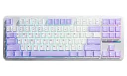 Клавиатура Aula F87 EN/UA белый/Lilac, USB, кабель 1, 8 м, 365,9 х 139 х 41,1 мм, подсветка, количество клавиш 87