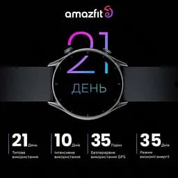 Смарт-годинник Amazfit GTR 3 Thunder Black - мініатюра 4