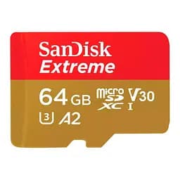 Карта пам'яті SanDisk 64GB microSD class 10 UHS-I Extreme For Action Cams and Dro (SDSQXAH-064G-GN6AA) - мініатюра 3