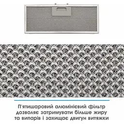 Витяжка вбудована Eleyus URBAN 800 LED 52 WH - мініатюра 9