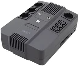 ДБЖ 600VA/360W LED RJ45 USB 4xSchuko+3xC13 Digitus teh0013465
