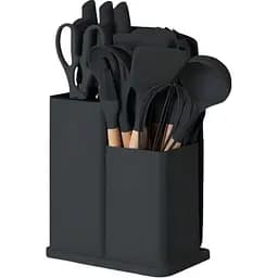 Набір кухонного приладдя Zepline ZP0102 силіконовий 19 предметів Чорний