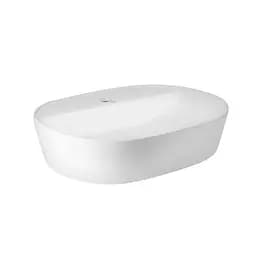 Умивальник Qtap Scorpio накладний овальний 505x385x120 мм White + донний клапан PU02, Білий - мініатюра 4