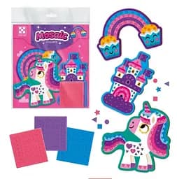 Набор для творчества Vladi Toys мягкая мозаика Единорог (на украинском)