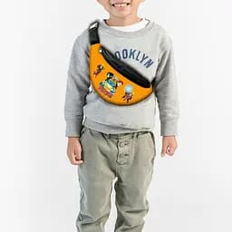 Сумка-бананка наруто акацуки "Naruto Akatsuki" с  принтом ,32х15см,детская,молодежная (00112)