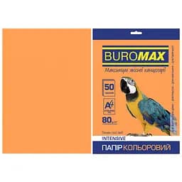 Папір Buromax А4, 80g, INTENSIVE orange, 50sh (BM.2721350-11)