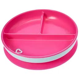 Тарелка на присоске Munchkin Stay Put, розовая (27160.02)