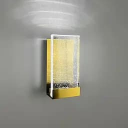 Бра Line F у латунному корпусі із скляним розсіювачем 21х10,5х9 см Арт. W110 FGD