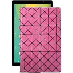 Чехол StatusCASE из экокожи для планшета Prestigio Grace 4991 4G Розовый ромб