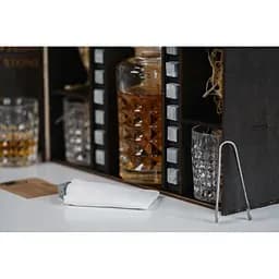 Подарунковий набір Whiskey Stones камені для віскі в дерев'яному пеналі №6 + декантер + 6 склянок Bohemia Diamond + щипці + мішечок - мініатюра 5